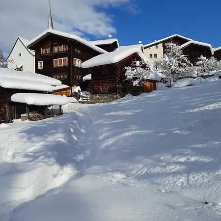 Mit Schoener Sicht Auf Bergpanorama Und Uebers Tal Apartment Ernen