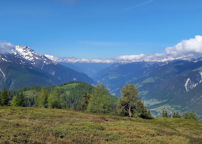 Apartamento Mit Schoener Sicht Auf Bergpanorama Und Uebers Tal Ernen